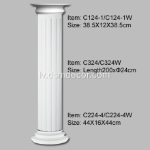 24 cm diametra PU rievotas kolonnas